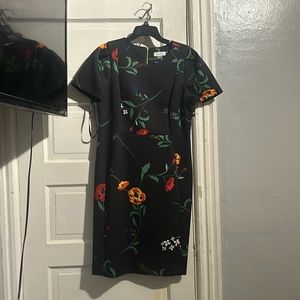 Black floral print Calvin Klein dress